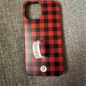 Black & Red Checkered Loopy IPhone Case - 12 Pro Max